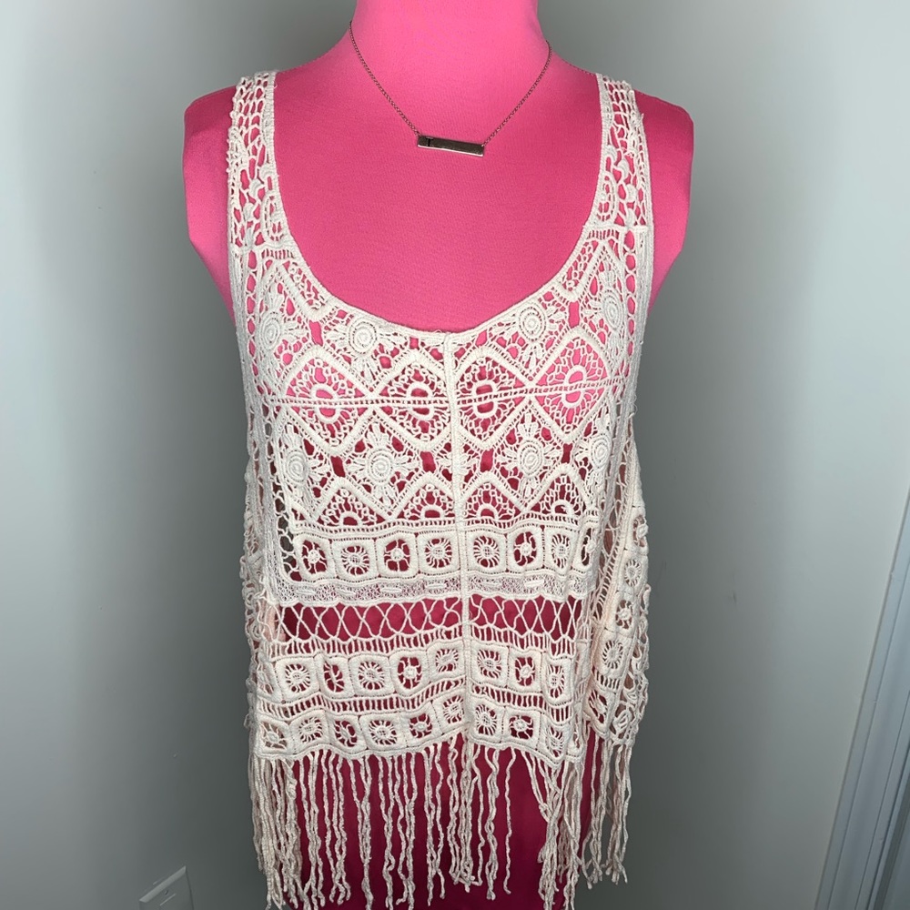 Boho chic crocheted Top